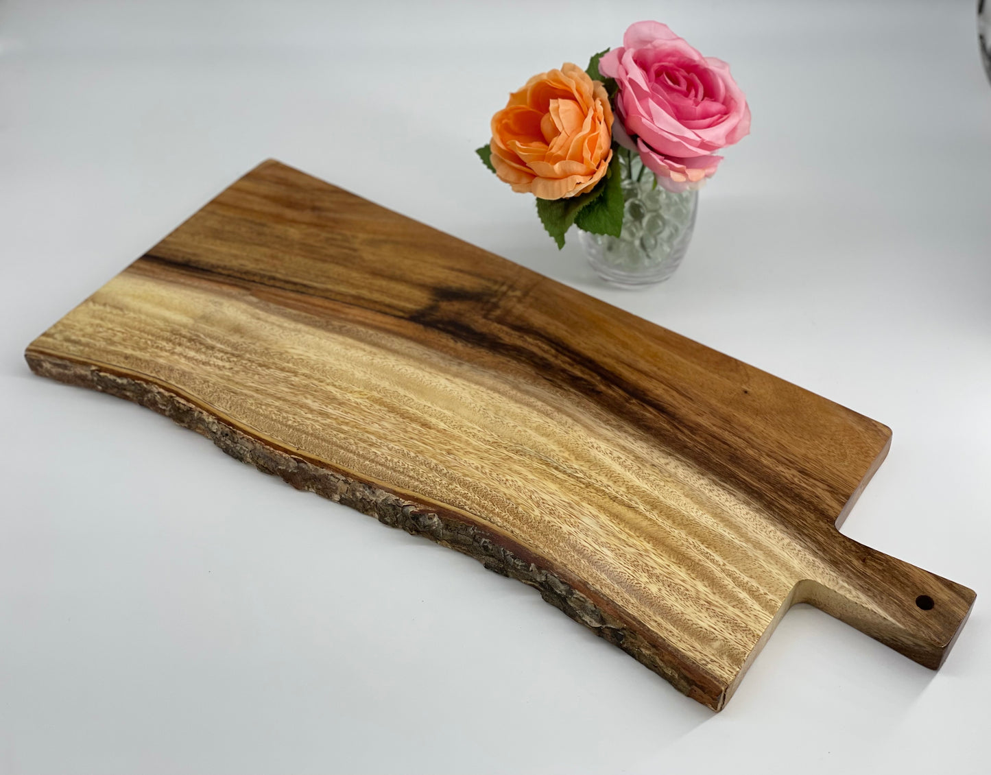 Handcrafted Live Edge Acacia Charcuterie Board