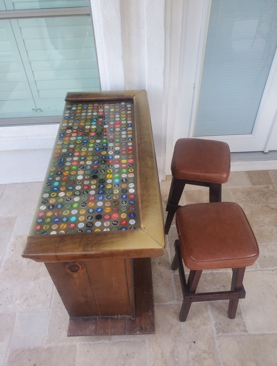 🍻 Custom Epoxy Bottle Cap Bar Top Insert – One-of-a-Kind Statement Piece for Your Space 🍻